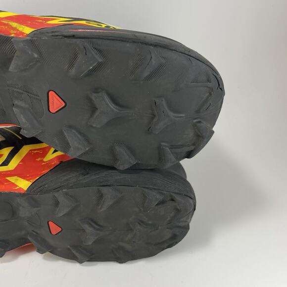 Salomon Speedcross 6 Running Shoe White Black Empire Yellow Mens 13 Low Bungee - Picture 9 of 12